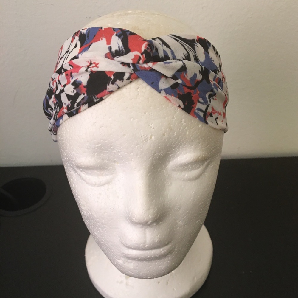 Floral Knot Elastic Headband OS